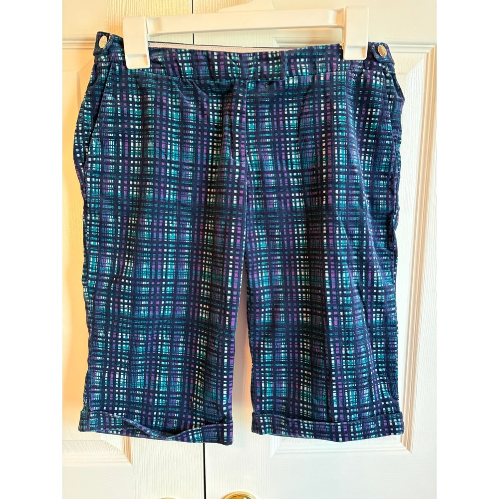 Richard Chai for Target Corduroy Plaid Shorts Blue Purple Teal Size 5